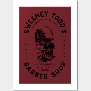 Sweeney | Barber Shop Logo Posters and Art